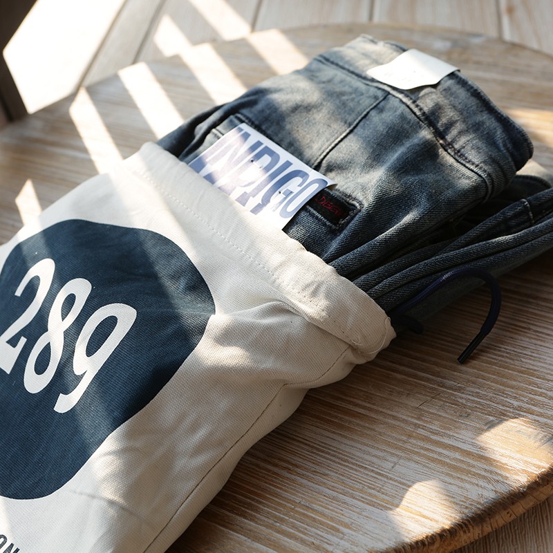 自主拉链长裤水洗秋冬