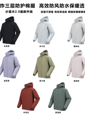 HUMBLE STONE悍石 情侣款户外机能『科技三防』轻量保暖棉服25068