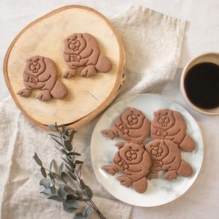 河狸海狸家用翻糖工具越蔓莓卡通压模糖霜烘焙饼干模型做曲奇模具