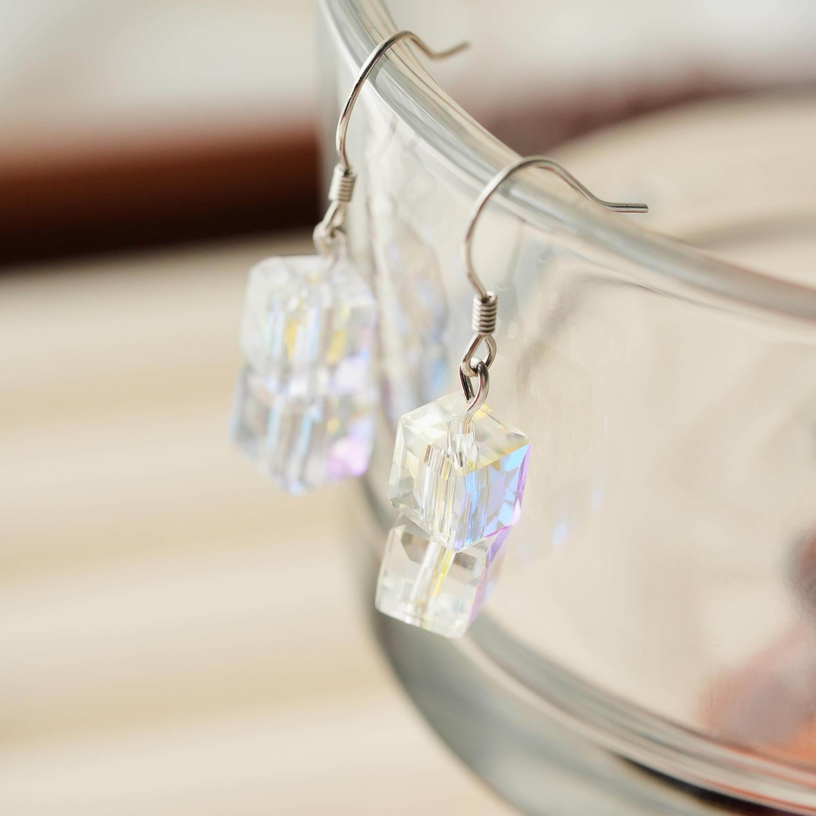 甜美炫彩方糖耳钩小众个性ins风耳环气质耳环,饰品/流行首饰/时尚饰品新,银饰耳饰,淘宝优惠券,粉丝福利购,淘宝优惠卷