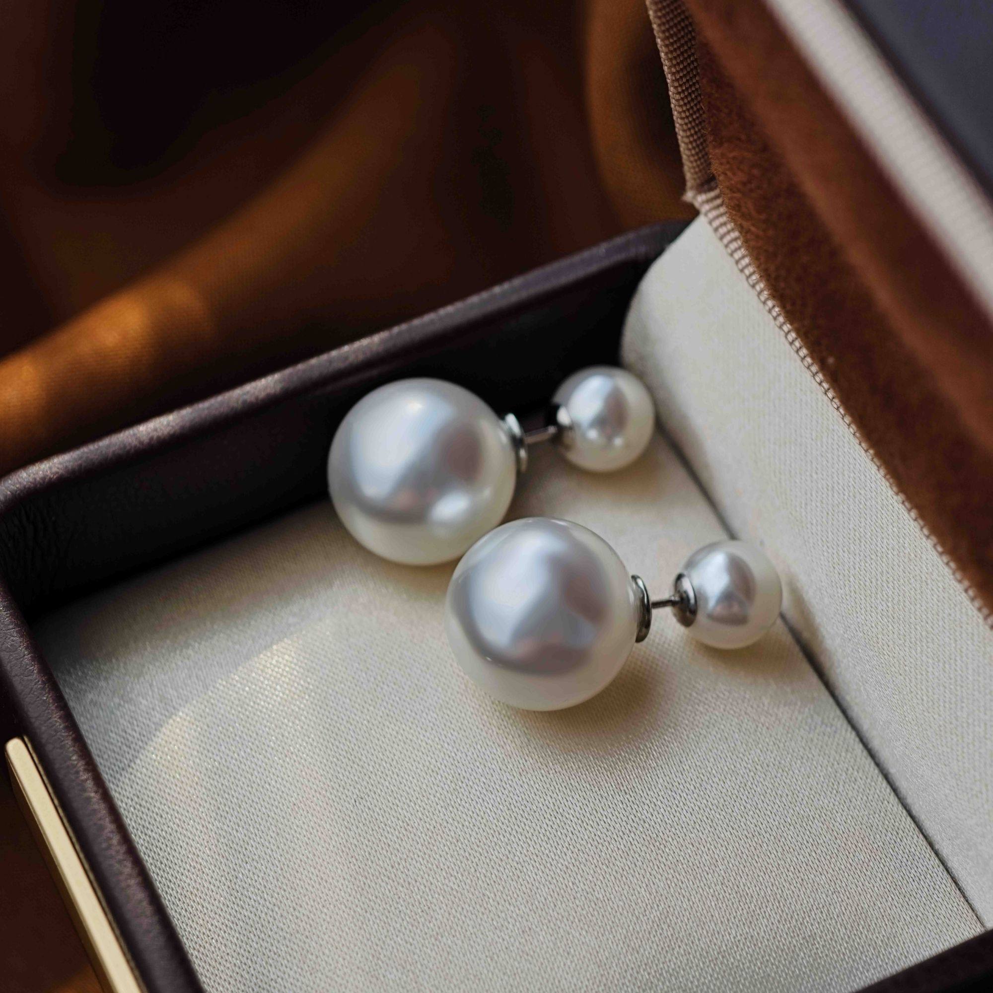 双珠两戴珠珠银耳钉气质百搭经典简约多戴耳环,饰品/流行首饰/时尚饰品新,银饰耳饰,淘宝优惠券,粉丝福利购,淘宝优惠卷