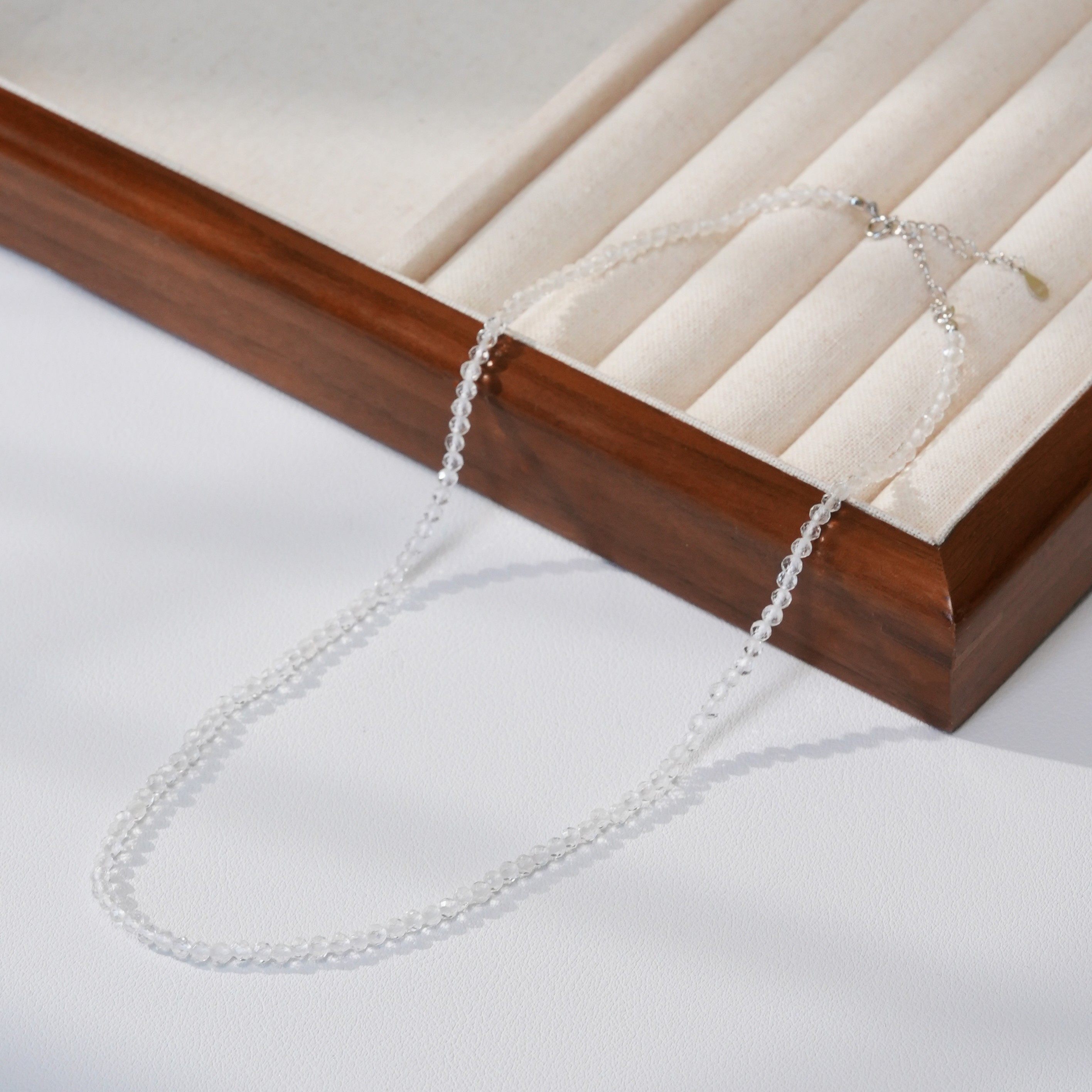 丽沁 链子925银仿水晶 超闪冰透切面珠项链女气质小众轻奢锁骨链,饰品/流行首饰/时尚饰品新,银饰项链,淘宝优惠券,粉丝福利购,淘宝优惠卷