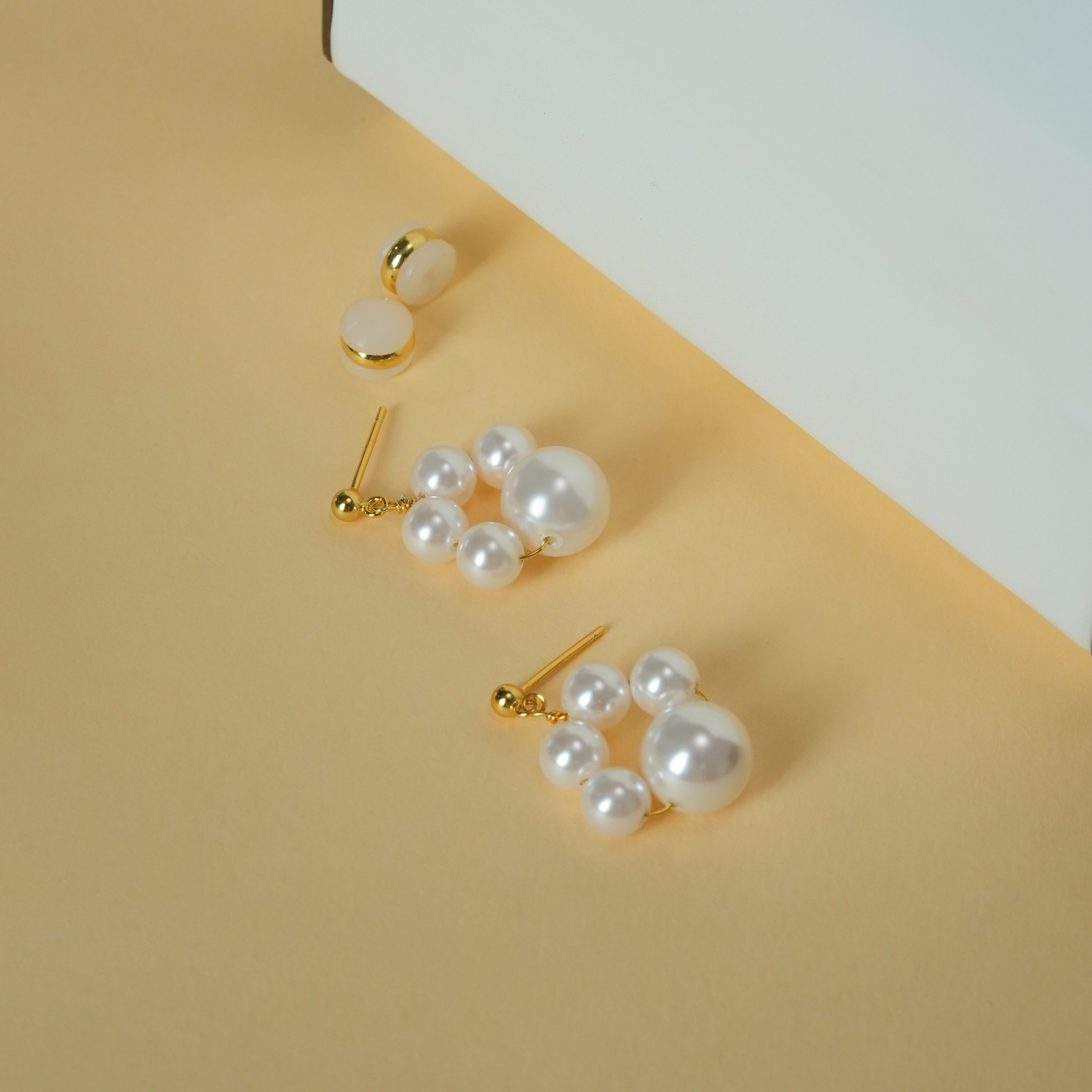 丽沁 925银仿珍珠耳饰 可爱猫爪珠珠耳钉女甜美少女心耳环饰品,饰品/流行首饰/时尚饰品新,银饰耳饰,淘宝优惠券,粉丝福利购,淘宝优惠卷