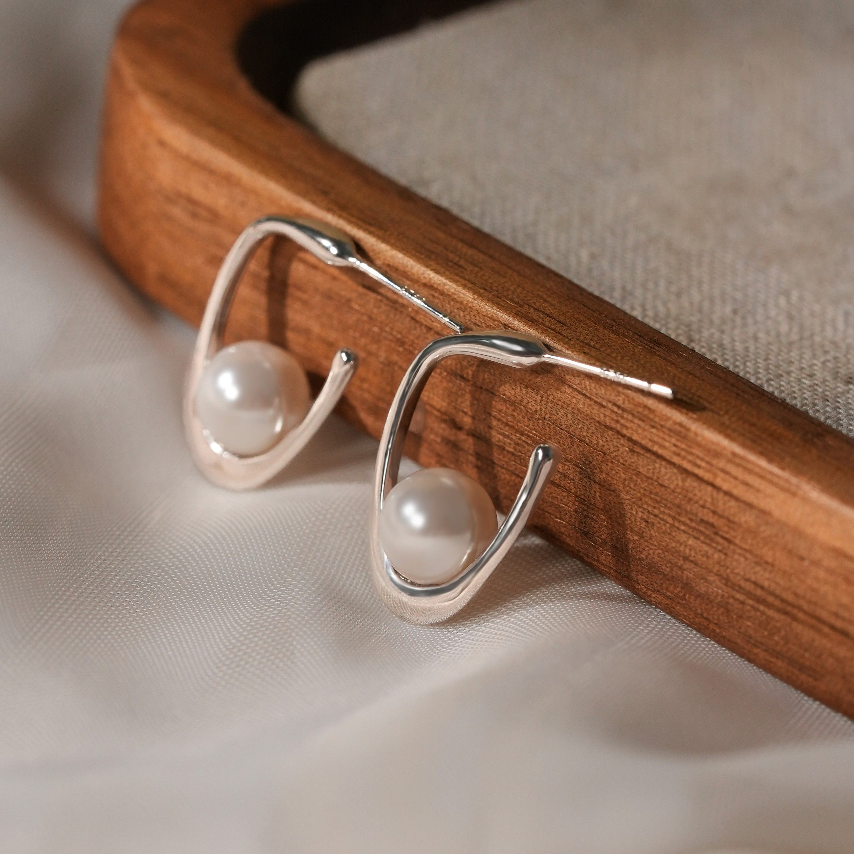 925银耳饰 法式不规则几何珠珠耳钉女重工轻奢高级感耳环,饰品/流行首饰/时尚饰品新,银饰耳饰,淘宝优惠券,粉丝福利购,淘宝优惠卷