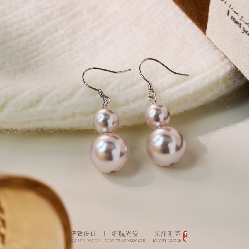 曼塔紫珠葫芦耳钩日韩商务风耳环时尚小众长款百搭,饰品/流行首饰/时尚饰品新,银饰耳饰,淘宝优惠券,粉丝福利购,淘宝优惠卷