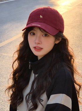 鸭舌帽女2026新款棒球帽防晒春夏软顶大脸显脸小宽大帽檐深顶加深
