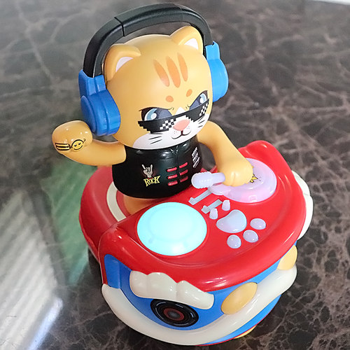 儿童电动dj摇摆打碟猪