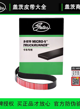 盖茨皮带8PK1500/1510/1516/1519/1525进口正时汽车发动机多楔带
