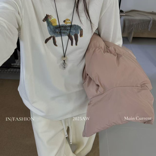 One磨毛骏马白色t 看好再拍 福利款 不退换