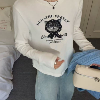 壹禾色猫咪小版型T恤 福利 不退换 看好再拍