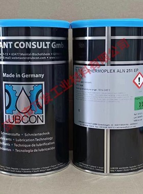 原装德国劳博抗LUBCON Thermoplex ALN 251 EP润滑油脂1KG