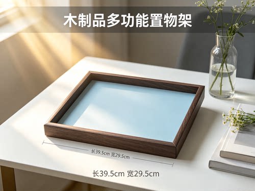 木质首饰文玩展示盘手串戒指项链饰品手串展示架实木盘手链展示盘