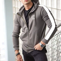 Áo khoác thể thao mới 2018 cho nam áo khoác mùa xuân và mùa thu Slim cardigan size lớn dành cho giới trẻ - Thể thao lông cừu / jumper hoodie đôi