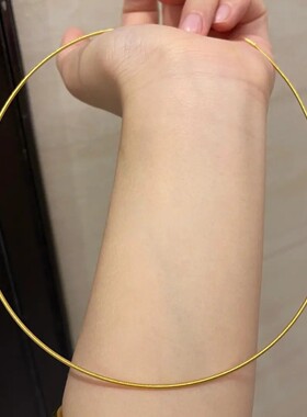 金色锁骨链直穿八宝罗盘平安锁吊坠挂件项链绳万能链项圈颈链沙金