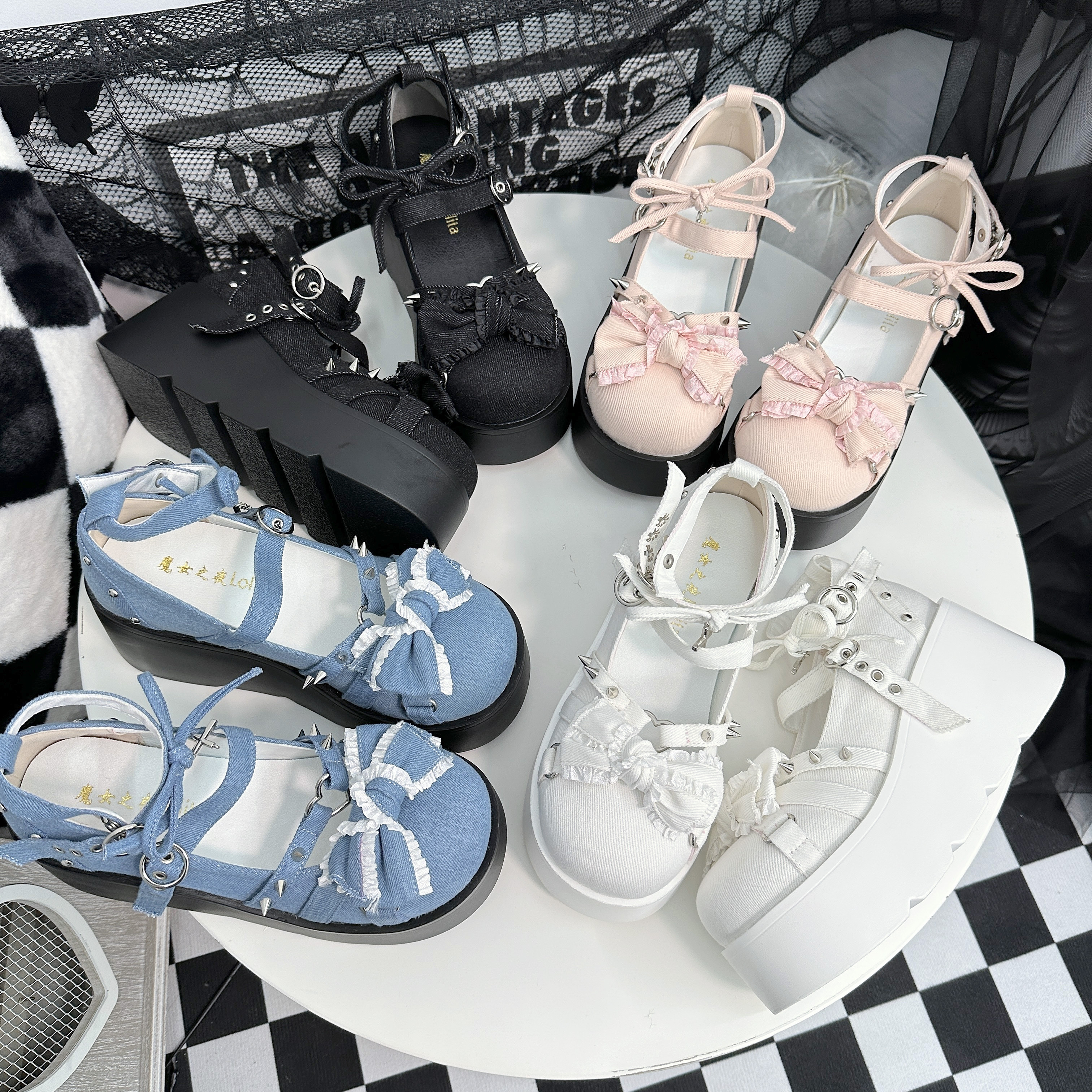 魔女之夜朋克风辣妹甜酷Lolita鞋