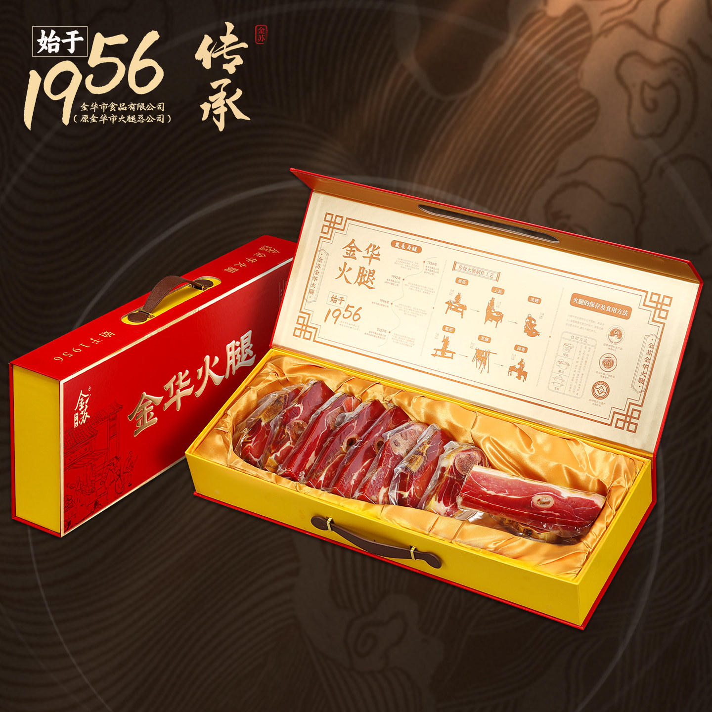 金华传统工艺即食火腿礼盒装送礼