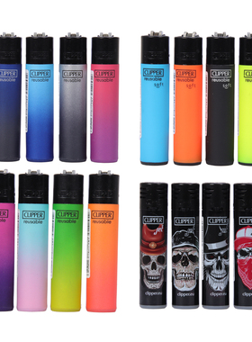 正品可利福clipper可冲气砂轮打火机防爆尼龙火石明火个性打火机