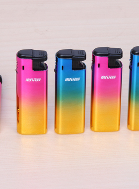 新海XHD85901金属直冲机一次性防爆打火机刻调节火焰个性双色机