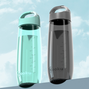 Gooku水杯便携男女生tritan塑料杯子耐高温运动850ml水壶随手杯