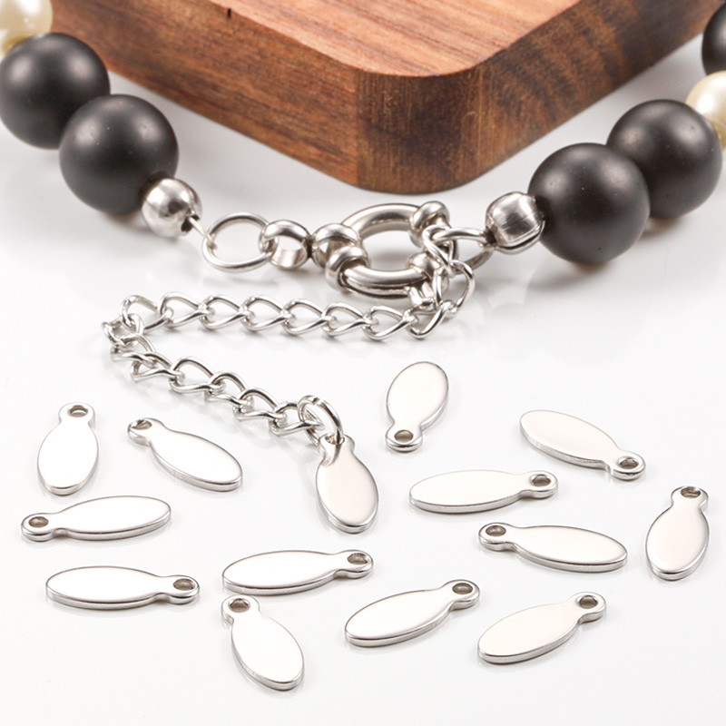 钛钢手工diy材料延长链尾坠挂件