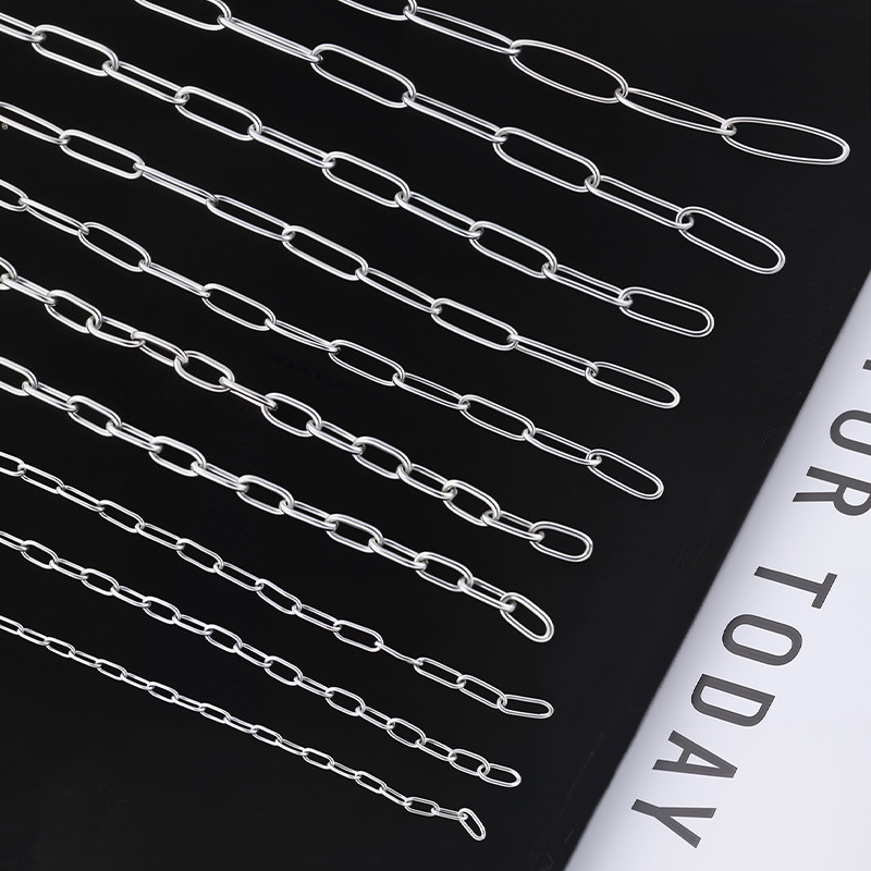 钛钢闭口椭圆十字链饰品diy项链手链配件不掉色焊口链条简约配链,饰品/流行首饰/时尚饰品新,链条,淘宝优惠券,粉丝福利购,淘宝优惠卷