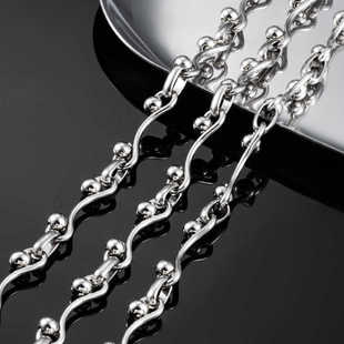 钛钢如意手工链条饰品diy项链手链配链个性 设计配饰潮流包包链子