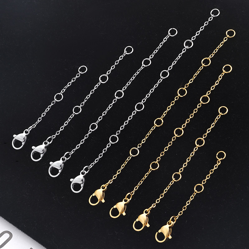 钛钢延长链DIY手工配件尾链