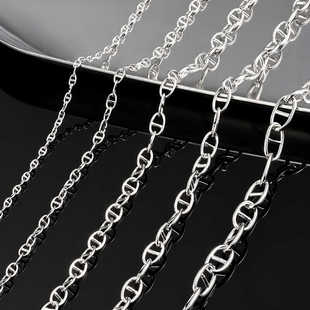 新款 精美配链 钛钢闭口日字链条diy手工项链手链饰品配件材料时尚