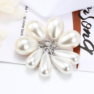 水滴仿珍珠吊坠时尚 饰 坠子diy项链手链耳饰配件包链毛衣链潮流装