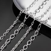 钛钢大小圆O十字链饰品diy项链手链简约配链时尚 手工装 饰链条材料