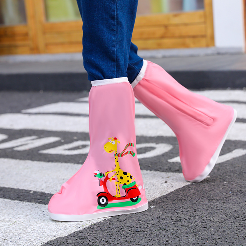 儿童雨鞋套女童防雨防水耐磨防滑加厚高筒男童下雨天夏时尚雨靴套