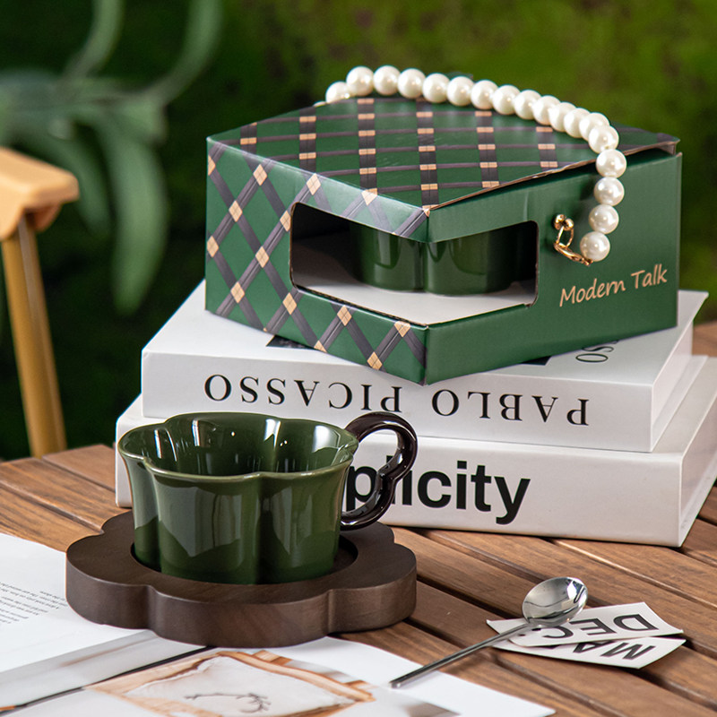 派一摩登家复古陶瓷咖啡杯水杯