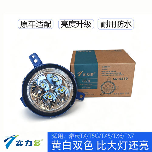 【实力多】豪沃TX LED前雾灯总成tx6 tx7 t5g自卸罐车搅拌车大灯