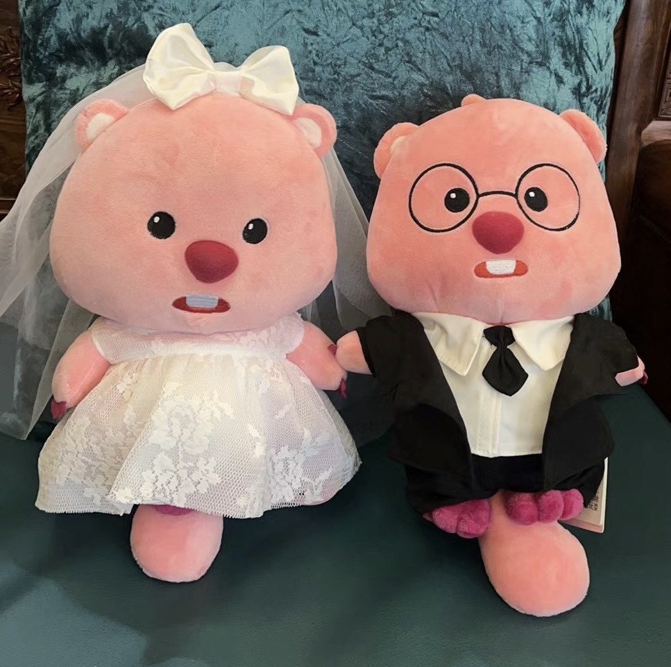 小海狸loopy压床娃娃结婚礼物