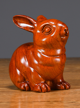 花梨木实木雕刻装饰摆件