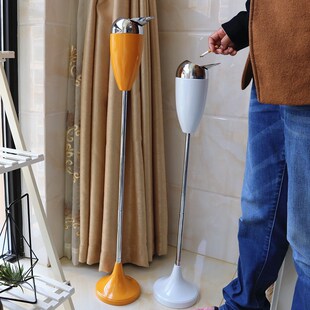 爆款热卖大号立式金属烟灰缸创意防飞灰厕所升降伸缩落地烟缸带盖