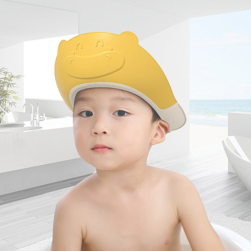 宝宝洗头帽可调节儿童女孩护耳硅胶洗发帽洗头婴幼儿卡通浴帽