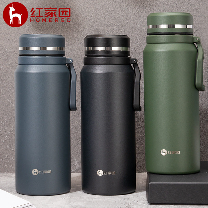 保冷男士保温杯大容量户外水杯运动水壶耐用喷塑太空杯
