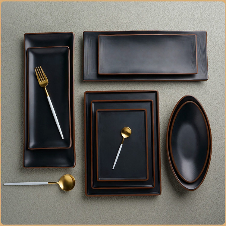 仿瓷餐具长方形火锅店专用盘子商用烧烤碟烤肉盘创意密胺配菜餐盘,厨房/烹饪用具,配菜/备菜盘,淘宝优惠券,粉丝福利购,淘宝优惠卷