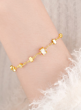 方糖锆石手链女轻奢小众精致高级感复古宫廷气质手饰2025年新款