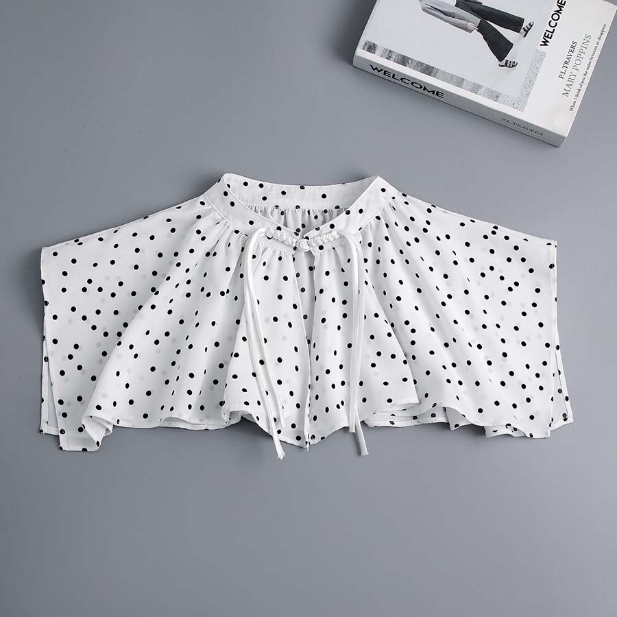 春夏秋冬韩版女波点披肩