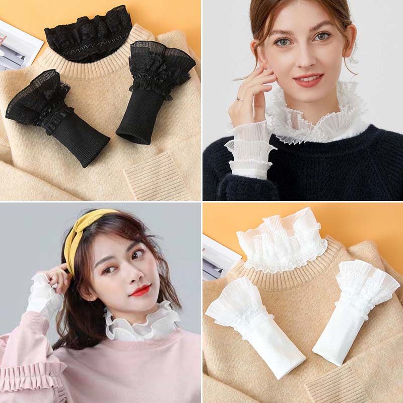 罗纹蕾丝假领子袖子女百搭内打底雪纺配饰春秋冬季卫衣毛衣假衣领,服饰配件/皮带/帽子/围巾,假领,淘宝优惠券,粉丝福利购,淘宝优惠卷