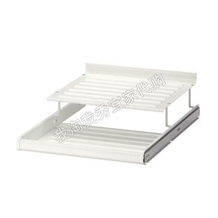 宜家国内代购 康普蒙 拉出式鞋架 白色 仅适合帕克思衣柜框架收纳