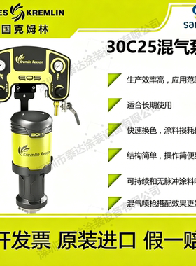 SAMES Kremlin 30C25混气循环泵喷涂泵混气喷枪柱塞泵压力泵