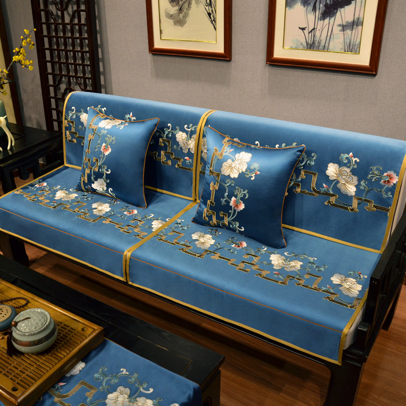 新中式沙发巾靠背巾现代简约木质坐垫盖布罩防滑红木沙发垫子套罩,居家布艺,沙发垫,淘宝优惠券,粉丝福利购,淘宝优惠卷