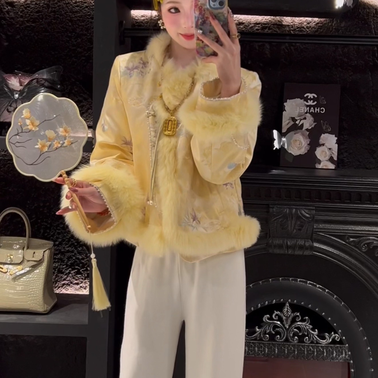 怡熙-盘扣流苏狐狸毛保暖羽绒服外套(真狐狸毛领袖毛不可拆)2812,女装/女士精品,羽绒服,淘宝优惠券,粉丝福利购,淘宝优惠卷