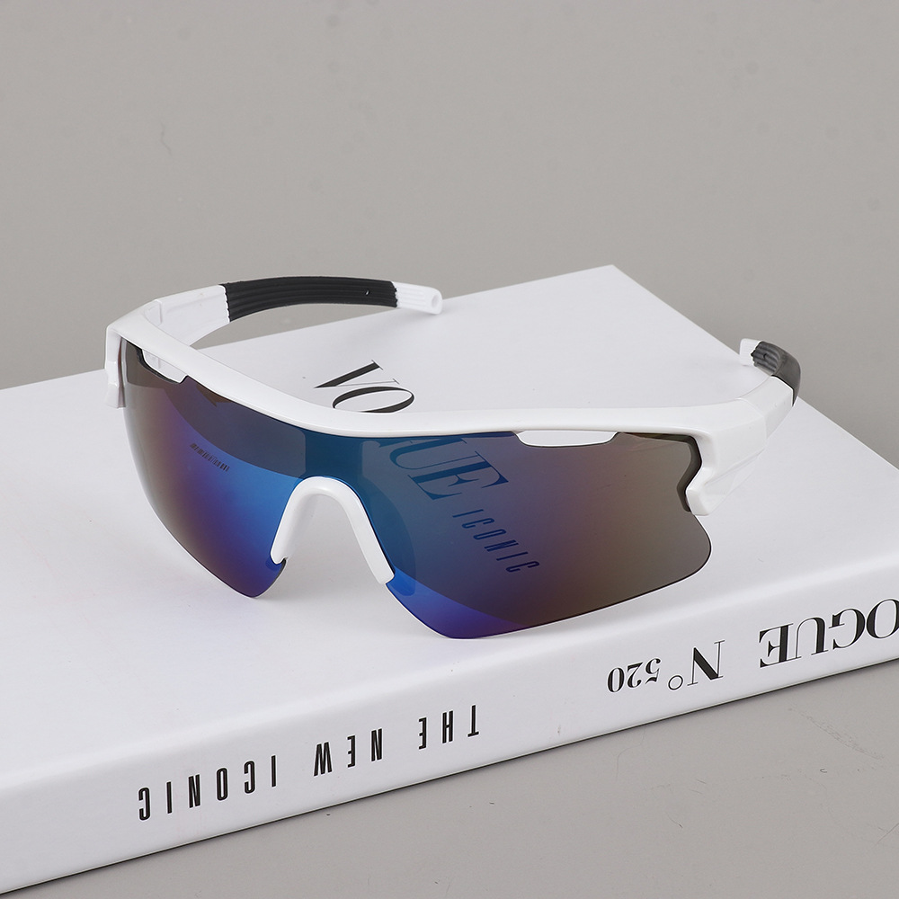 千禧风未来感骑行防风太阳眼镜男女潮人户外爬山滑雪炫彩大框