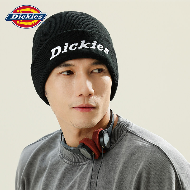 Dickies美式针织帽子男款春季新款大头围毛线帽女士保暖冷帽子