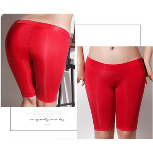 女中裤 心机低腰紧身短裤 瑜伽裤 鼓包透视流氓裤 显阴缝沟鲍鱼勒痕裤