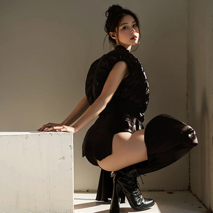 热裤高级感御姐辣妹风超短裤高腰露屁股bgo点舞服钢管舞twerk短裤